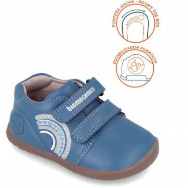 Biomecanics Mädchen-Sneaker 241162 Rainbow PETROL