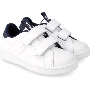 Garvalín Jungen-Schulsneaker 231750 Cool BLANCO_AZUL_A057