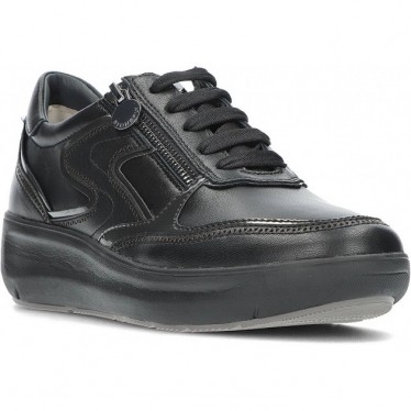 Stonefly 221574 Rock 27 Nappa LTH Damen-Sneaker BLACK