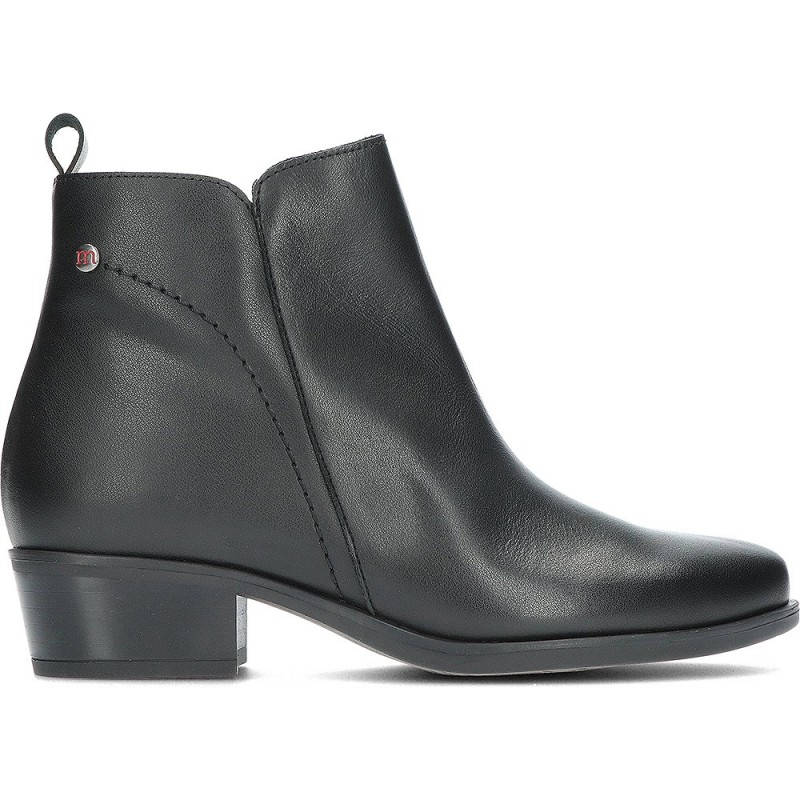 Pepe Menargues 20412 Damen-Stiefeletten aus Leder NEGRO