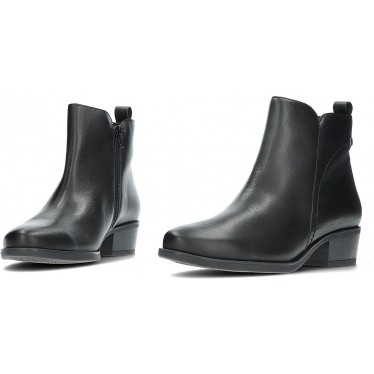 Pepe Menargues 20412 Damen-Stiefeletten aus Leder NEGRO
