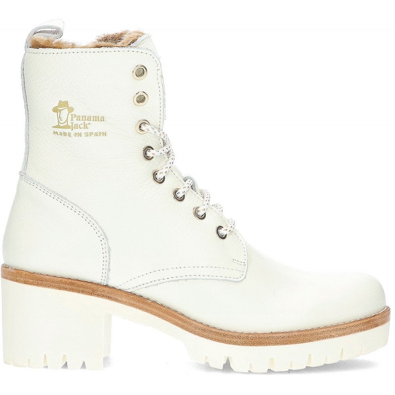 HAARIGE PADMA-STIEFEL PANAMA JACK BLANCO