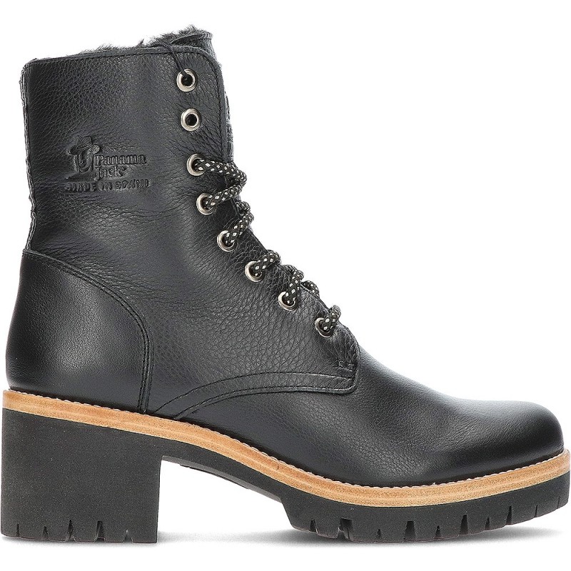 HAARIGE PADMA-STIEFEL PANAMA JACK NEGRO
