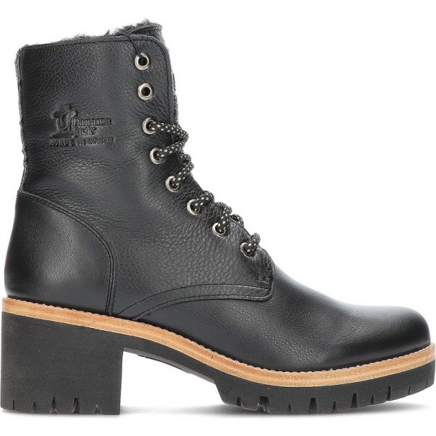 HAARIGE PADMA-STIEFEL PANAMA JACK NEGRO