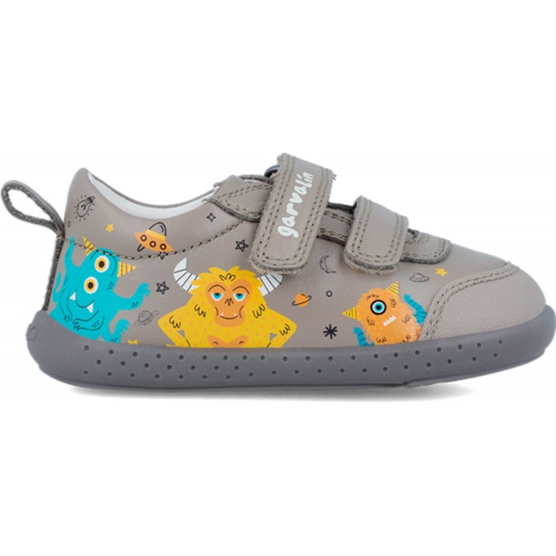 Respektvoller Sneaker für Jungen Garvalín 241309 Monsters OYSTER