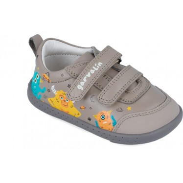 Respektvoller Sneaker für Jungen Garvalín 241309 Monsters OYSTER