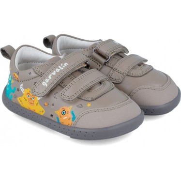 Respektvoller Sneaker für Jungen Garvalín 241309 Monsters OYSTER
