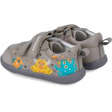 Respektvoller Sneaker für Jungen Garvalín 241309 Monsters OYSTER