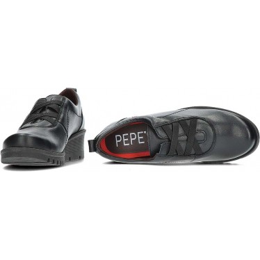 Pepe Menargues 20849 Elastische Damenschuhe NEGRO