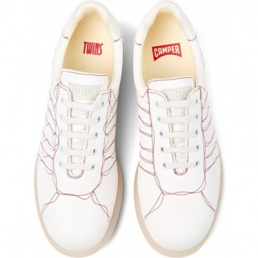 Camper K100968 Twins Pela Herren-Sneaker WHITE_002
