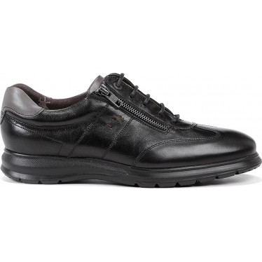 Schuh mit Reißverschluss FLUCHOS Zeta F0606 NEGRO_GRAFITO