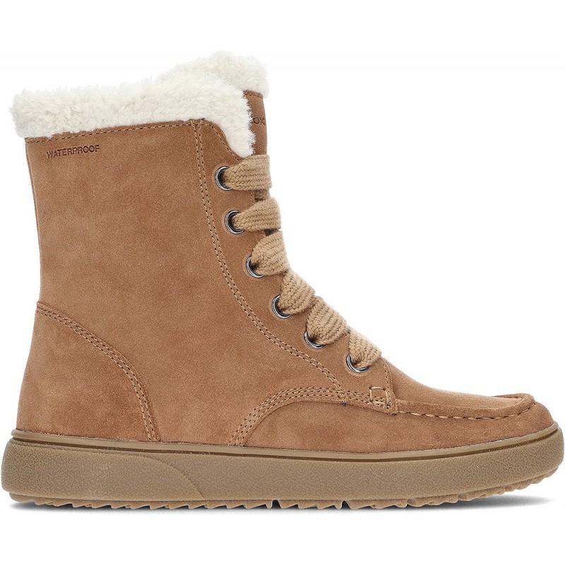 GEOX J46HYC Theleven Mädchenstiefel WHISKY