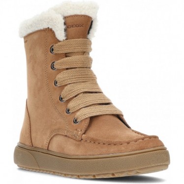 GEOX J46HYC Theleven Mädchenstiefel WHISKY