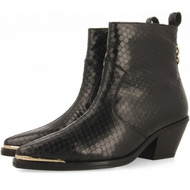 GIOSEPPO SMYRNA Lederstiefeletten im Cowboy-Stil 73230 NEGRO