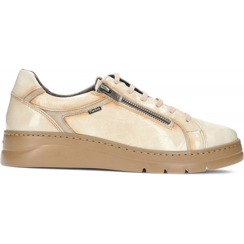 Damen-Sneaker von FLUCHOS f1666 Blasen CALF_BEIG