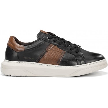 FLUCHOS f2043 Boston Herren-Sneaker NEGRO