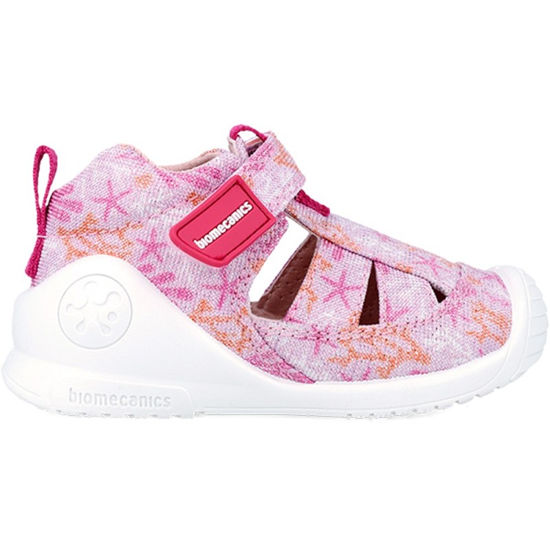 BIOMECANICS BEDRUCKTE CANVAS-SANDALE 242181-A LILA