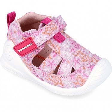 BIOMECANICS BEDRUCKTE CANVAS-SANDALE 242181-A LILA