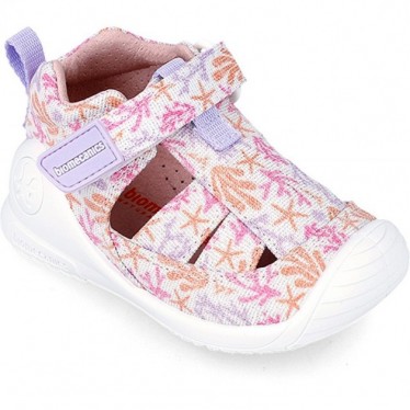 BIOMECANICS BEDRUCKTE CANVAS-SANDALE 242181-A BLANCO