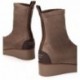 Damenstiefel von PEDRO MIRALLES 26425 Stretch-Wildleder TAUPE