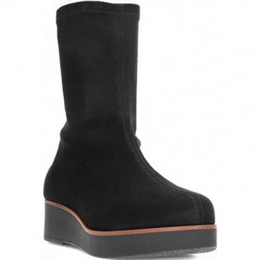 Damenstiefel von PEDRO MIRALLES 26425 Stretch-Wildleder NEGRO