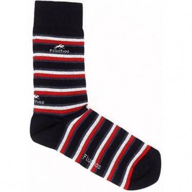 LANGE BLUMIGE SOCKEN CA0009 NAVY_RED