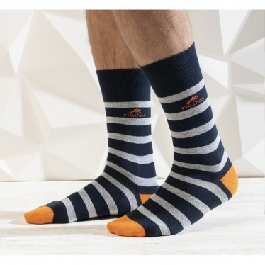 LANGE BLUMIGE SOCKEN CA0009 NAVY_RAYAS