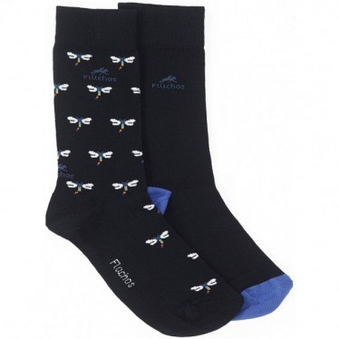 LANGE BLUMIGE SOCKEN CA0009 NAVY