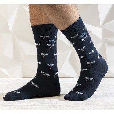 LANGE BLUMIGE SOCKEN CA0009 NAVY