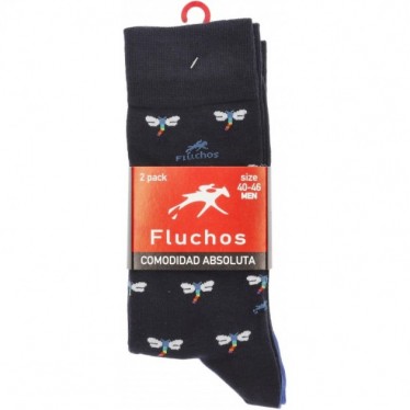 LANGE BLUMIGE SOCKEN CA0009 NAVY