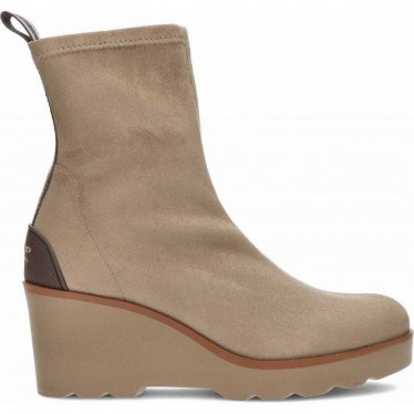 Damenstiefel PEDRO MIRALLES 26475 Stretch-Wildleder TAUPE