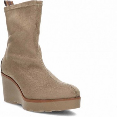 Damenstiefel PEDRO MIRALLES 26475 Stretch-Wildleder TAUPE