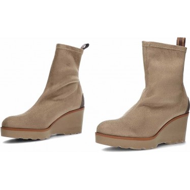Damenstiefel PEDRO MIRALLES 26475 Stretch-Wildleder TAUPE