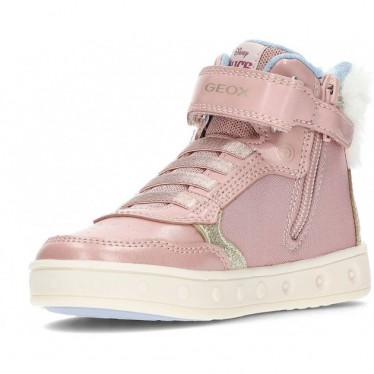 GEOX J468WG Skylin Alicia Mädchen-Sneaker ROSE