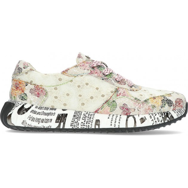 LAURA VITA BURTON05 SNEAKER FLORAL_BEIGE LAURA VITA BURTON05 SNEAKER FLORAL_BEIGE