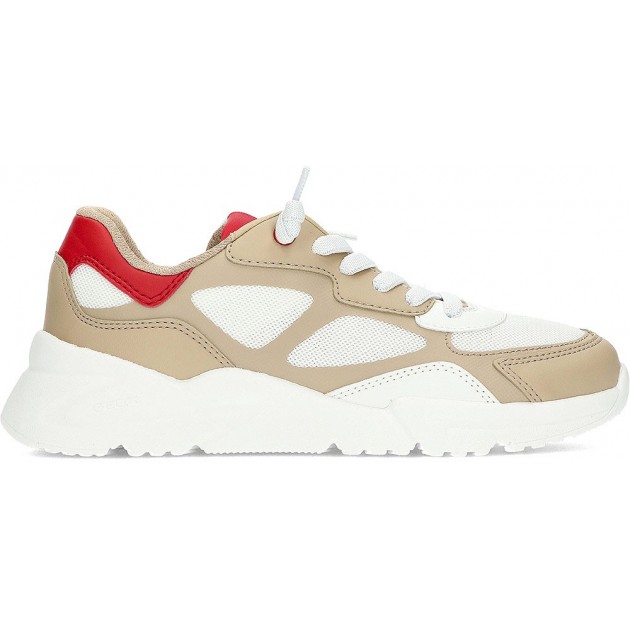 GEOX Loftus J55MQE Kinder-Sneaker BEIGE GEOX Loftus J55MQE Kinder-Sneaker BEIGE
