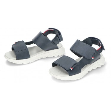 GEOX Airadyum J55F1B Kindersandale NAVY_RED