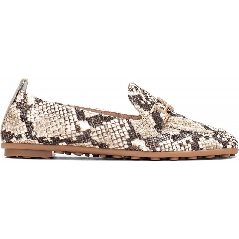 Hispanitas HV254027 Bombay Damenmokassins SNAKE_TAUPE_C003