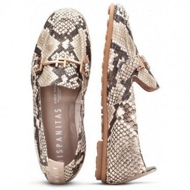 Hispanitas HV254027 Bombay Damenmokassins SNAKE_TAUPE_C003
