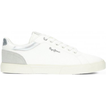 Damen-Sneaker von PEPE JEANS Kenton Court Modell pls31588 SILVER
