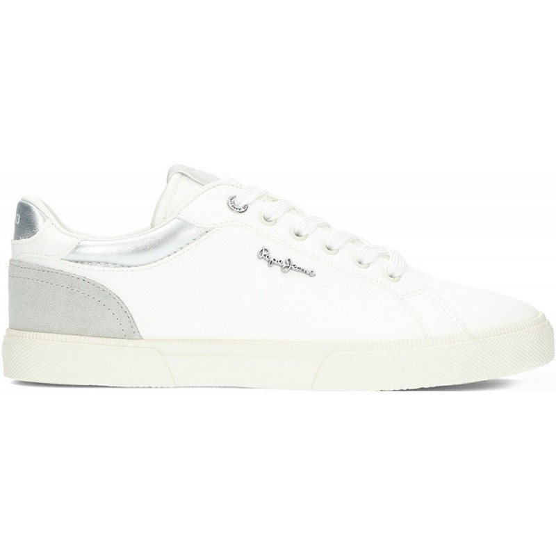 Damen-Sneaker von PEPE JEANS Kenton Court Modell pls31588 SILVER