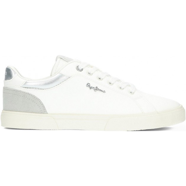 Damen-Sneaker von PEPE JEANS Kenton Court Modell pls31588 SILVER
