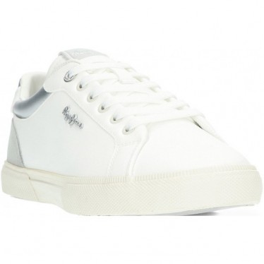 Damen-Sneaker von PEPE JEANS Kenton Court Modell pls31588 SILVER