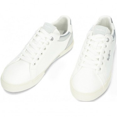 Damen-Sneaker von PEPE JEANS Kenton Court Modell pls31588 SILVER