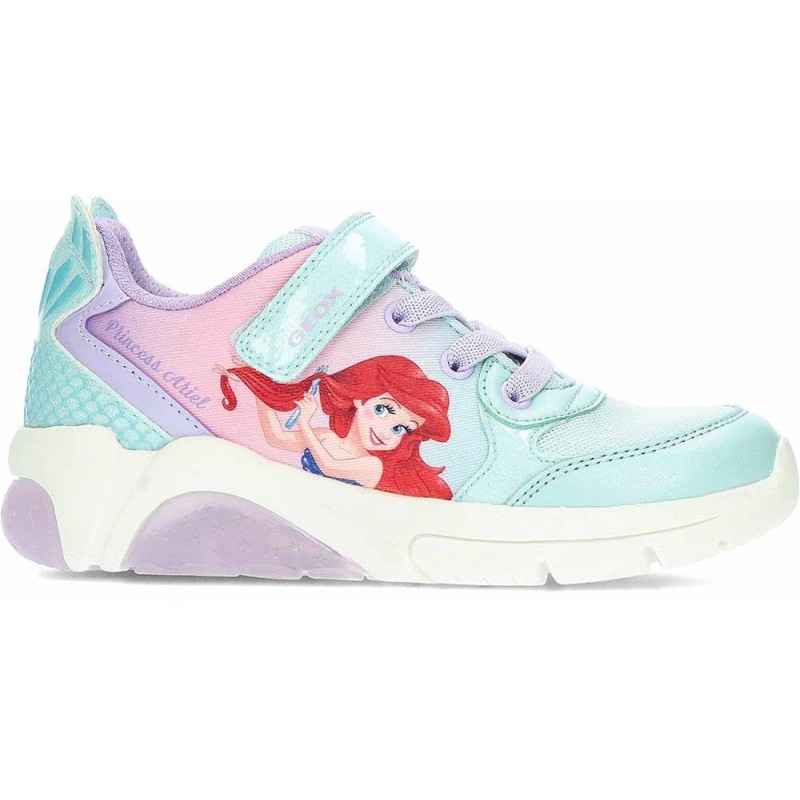 GEOX Fadinlight J55M4B leuchtende Mädchen-Sneaker WATERSEA_LILAC