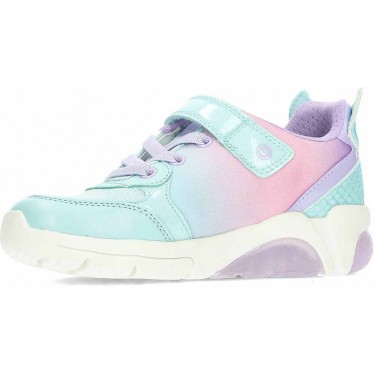 GEOX Fadinlight J55M4B leuchtende Mädchen-Sneaker WATERSEA_LILAC