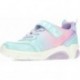 GEOX Fadinlight J55M4B leuchtende Mädchen-Sneaker WATERSEA_LILAC