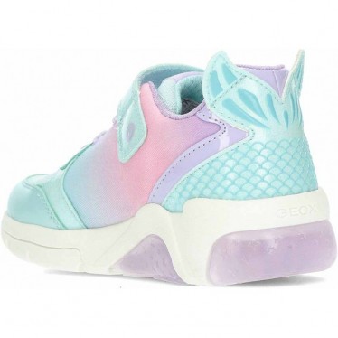 GEOX Fadinlight J55M4B leuchtende Mädchen-Sneaker WATERSEA_LILAC