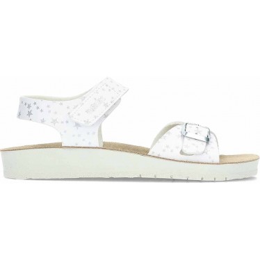 GEOX Costarei J15EAB Mädchensandale mit Schnalle WHITE