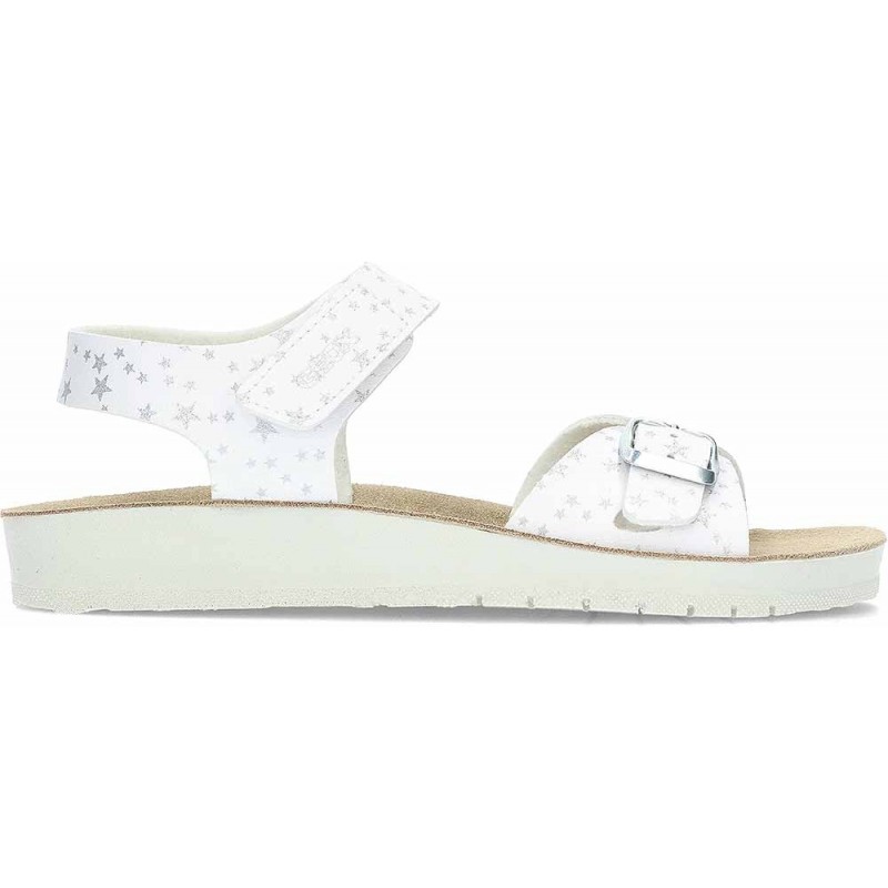 GEOX Costarei J15EAB Mädchensandale mit Schnalle WHITE